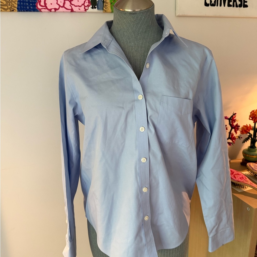 L.L. Bean Sky Blue Wrinkle-Resist Shirt